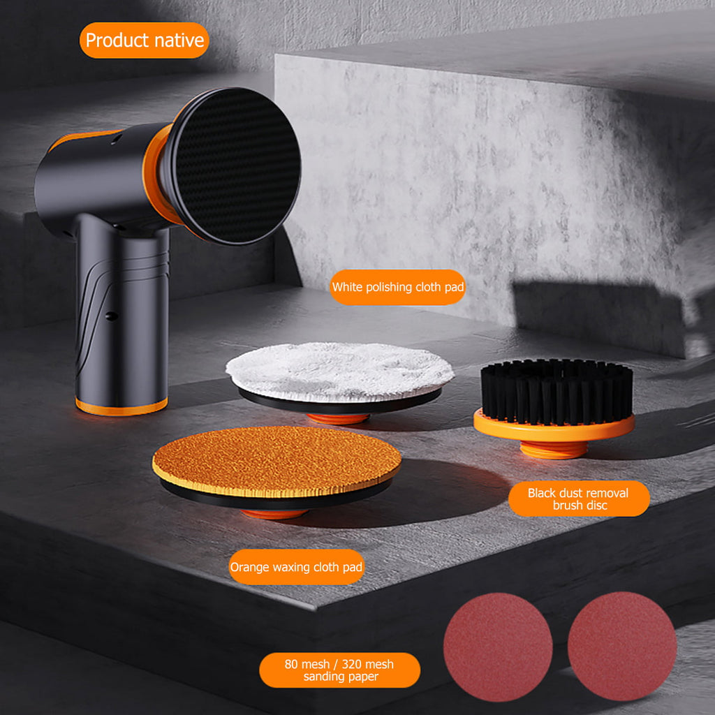Harupink Cordless Car Buffer Polisher Kit , 2000mAh, Polishing Pads for Removing Car Scratch, Polishing Car/Home Appliance/Ceramic/Boat Detailing