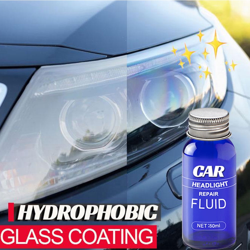 HOTBEST Car Headlight Agent Wipe New Headlight Restore Taillight Kit with Lens Restoration Cleaner - 50ML