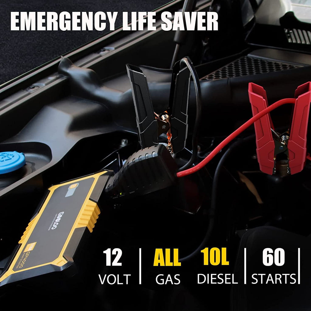 GOOLOO Car Jump Starter,4000A Peak 12V Battery Jumper Pack for All Gas and Up to 10.0L Diesel Engine,SuperSafe Lithium Portable Jump Box Battery Booster Box with USB Quick Charge and Type C Port