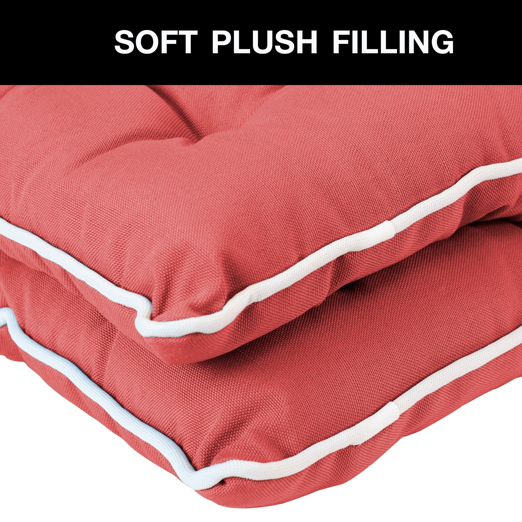 Innovy Products 2pk Spunpoly Indoor/Outdoor Seat Cushions with Flame Retardant Filling