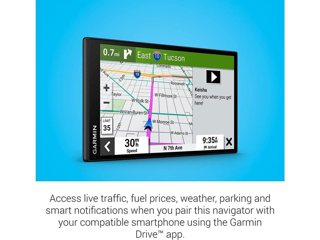 Garmin DriveSmart 66, 6-inch Car GPS Navigator with Bright High-Resolution Maps and Garmin Voice Assist 010-02469-00
