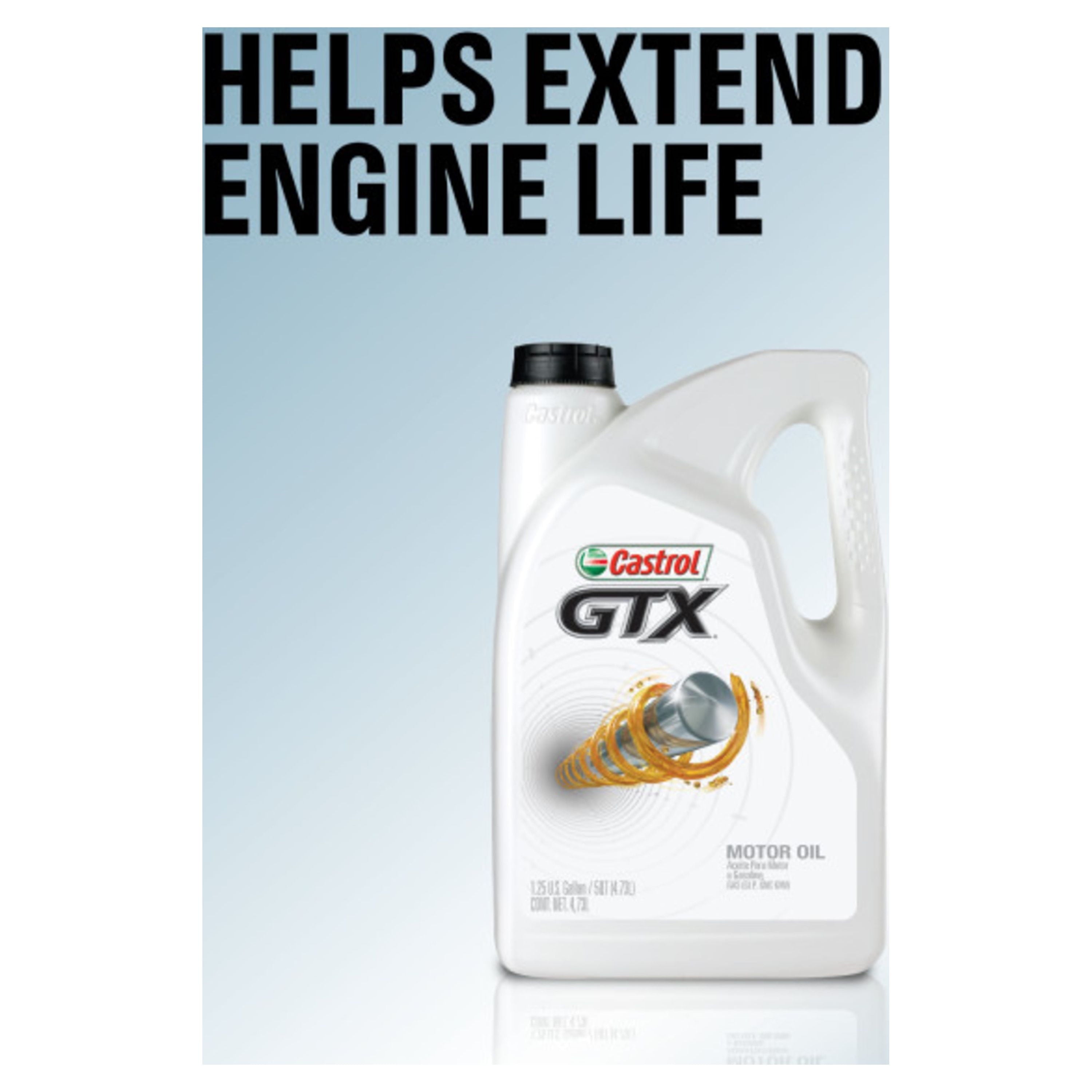Castrol GTX 10W-30 Conventional Motor Oil, 5 Quarts