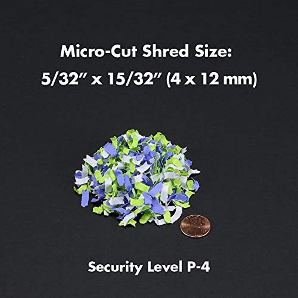 6-Sheet High-Security and Micro-Cut Paper Credit Card Shredder