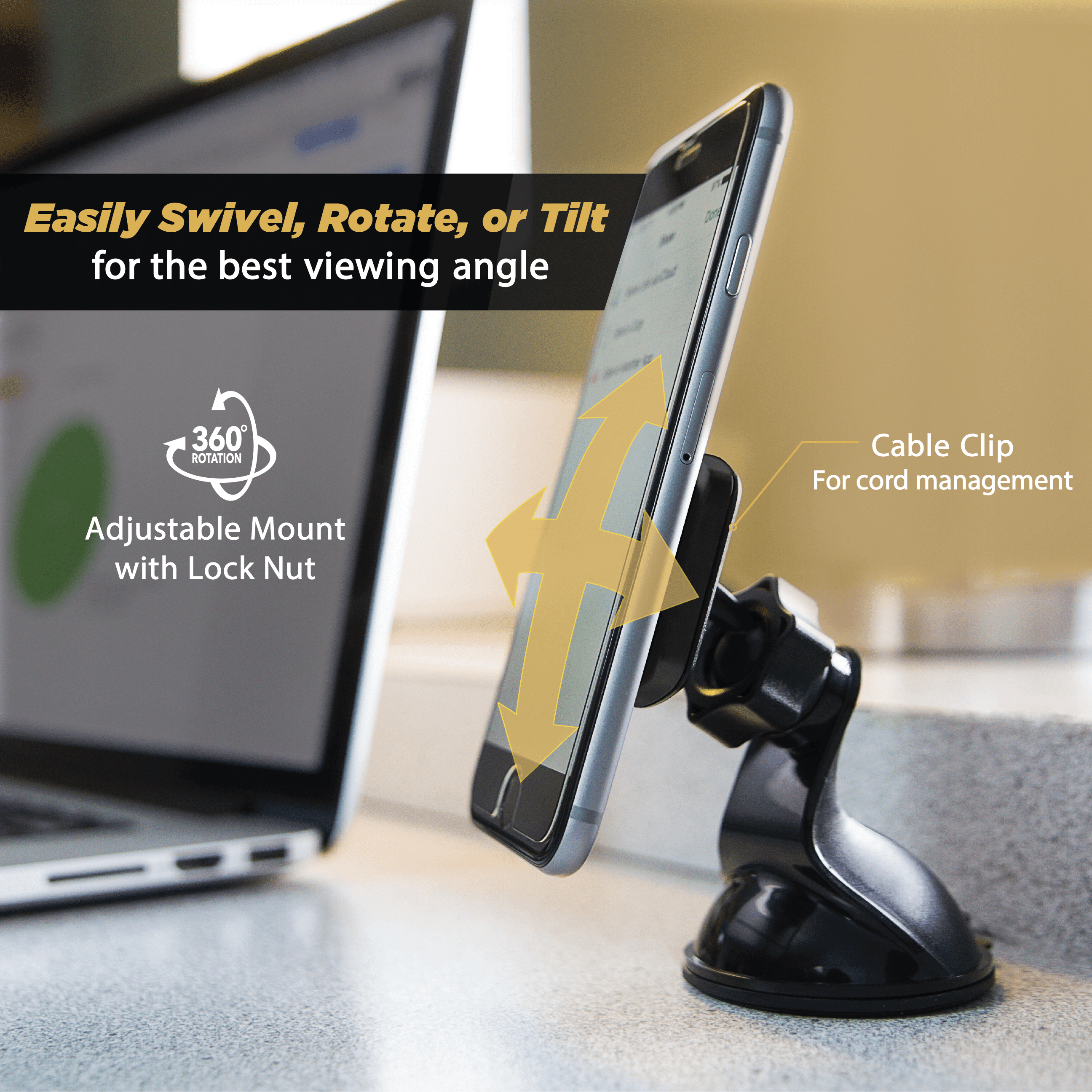 Scosche Magwsm-sp1 Magic Mount Magnetic Dash/Window Suction Mount for Mobile Devices Adjustable 360
