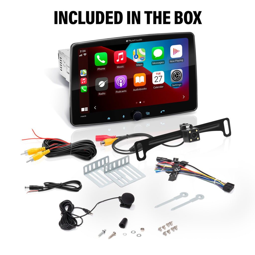 Planet Audio P100CPAC Apple CarPlay Android Auto Car Audio Stereo System
