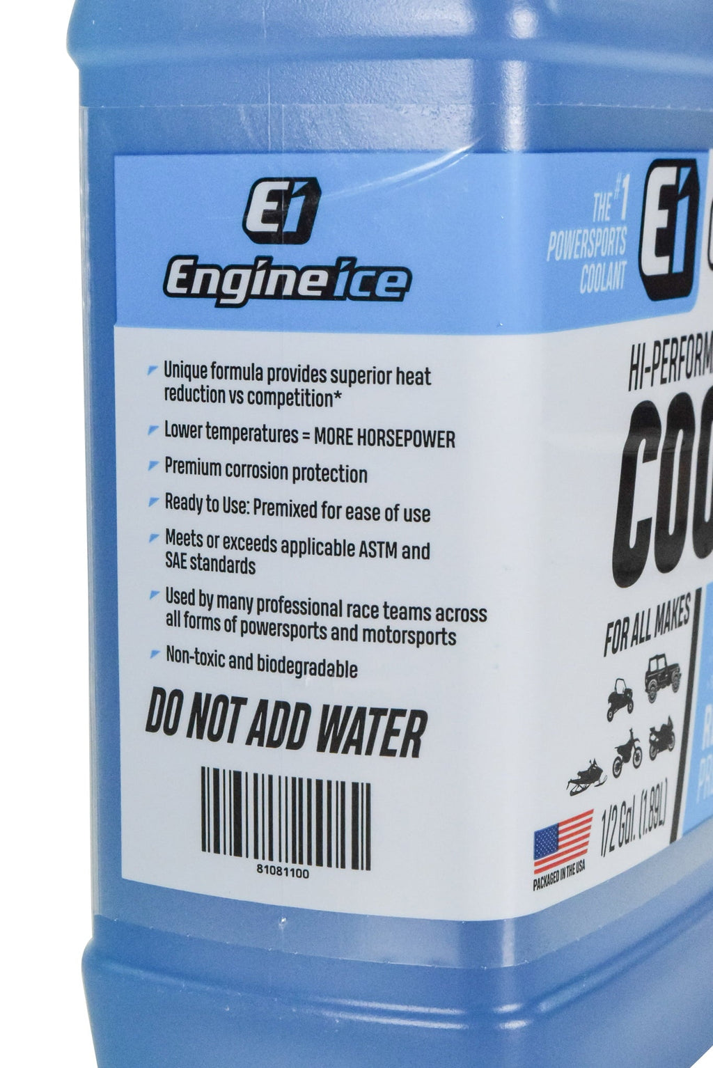 Engine Ice 1/2 Gal Hi-Performance Non-Toxic TYDS008 Coolant 64oz