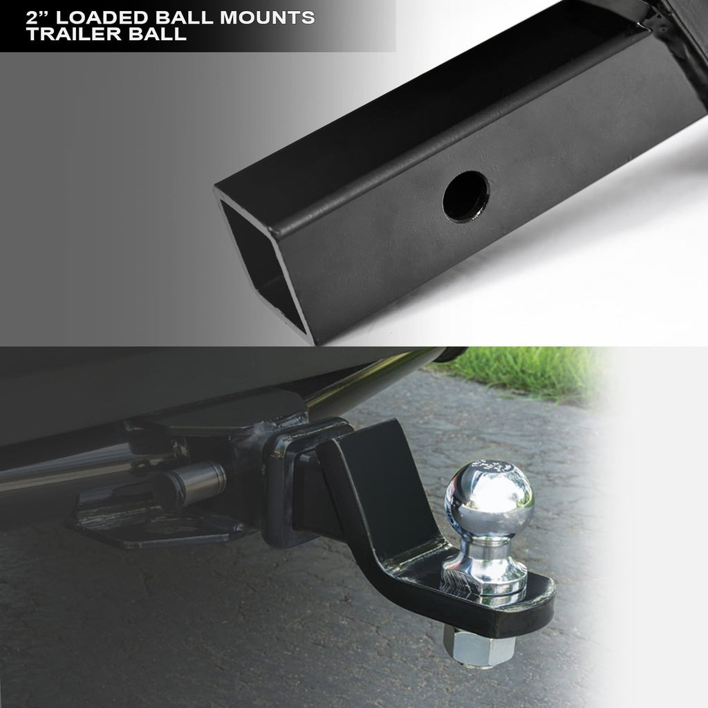 Stehlen 733469491668 Class 3 Trailer Hitch Receiver 2" with Loaded Ball Mount For 2007-2016 GMC Acadia / 2017 Limited / 2007-2010 Saturn Outlook / 2008-2017 Buick Enclave / 2009-2017 Chevy Traverse