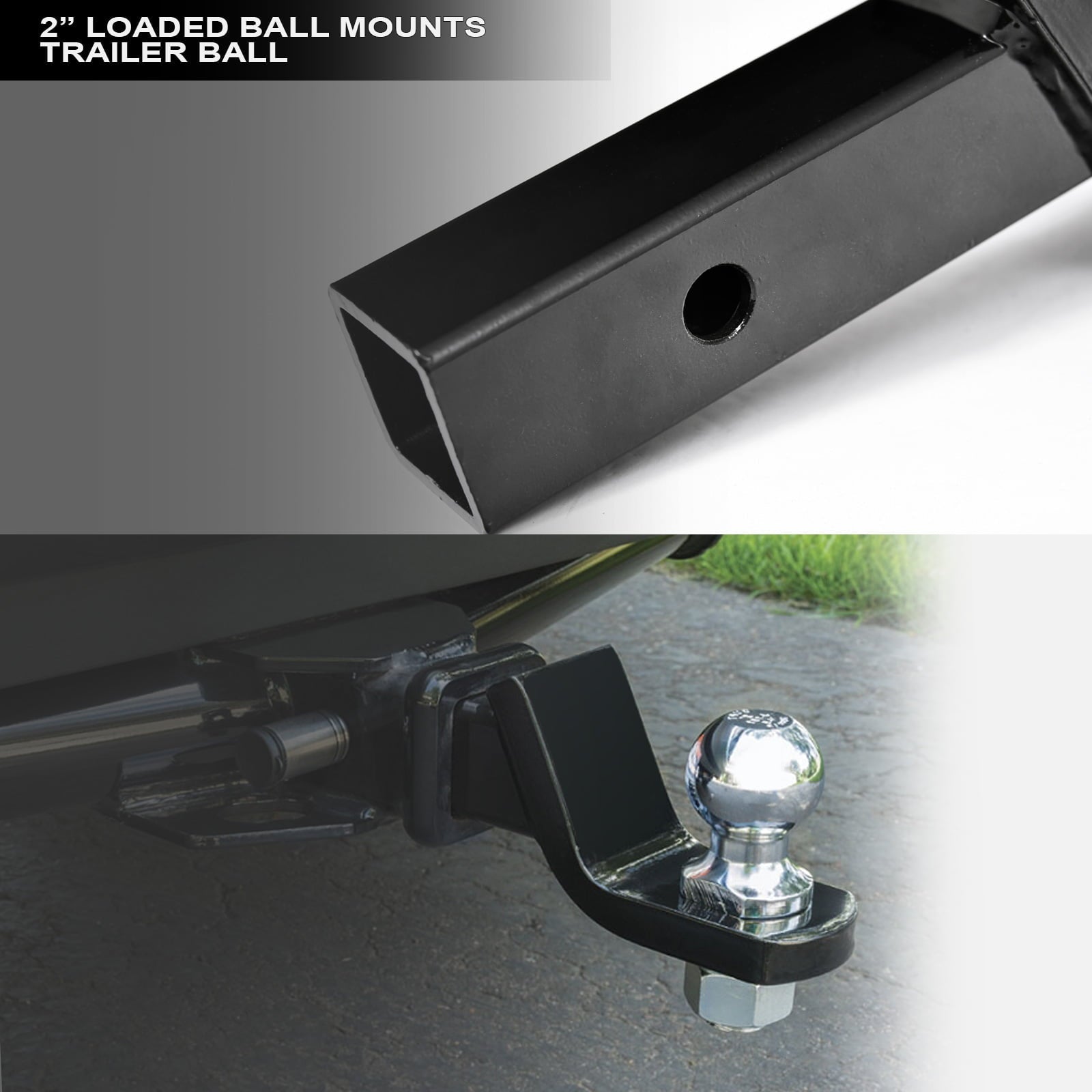 Stehlen 733469491668 Class 3 Trailer Hitch Receiver 2" with Loaded Ball Mount For 2007-2016 GMC Acadia / 2017 Limited / 2007-2010 Saturn Outlook / 2008-2017 Buick Enclave / 2009-2017 Chevy Traverse