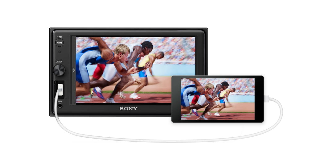 Sony XAV-1500 - Digital receiver - 6.2" Touch Screen Display - 55 Watts x 4