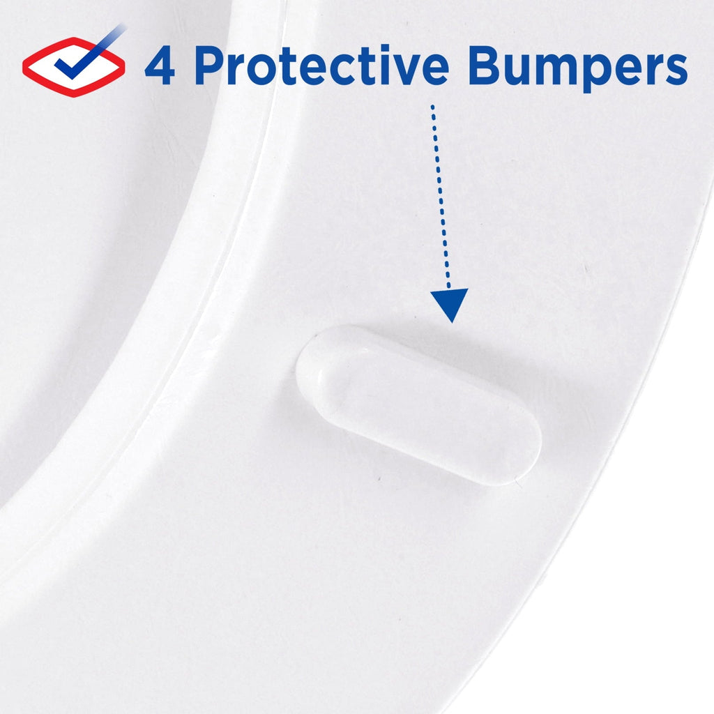 Clorox Antimicrobial Round Soft Cushioned Toilet Seat