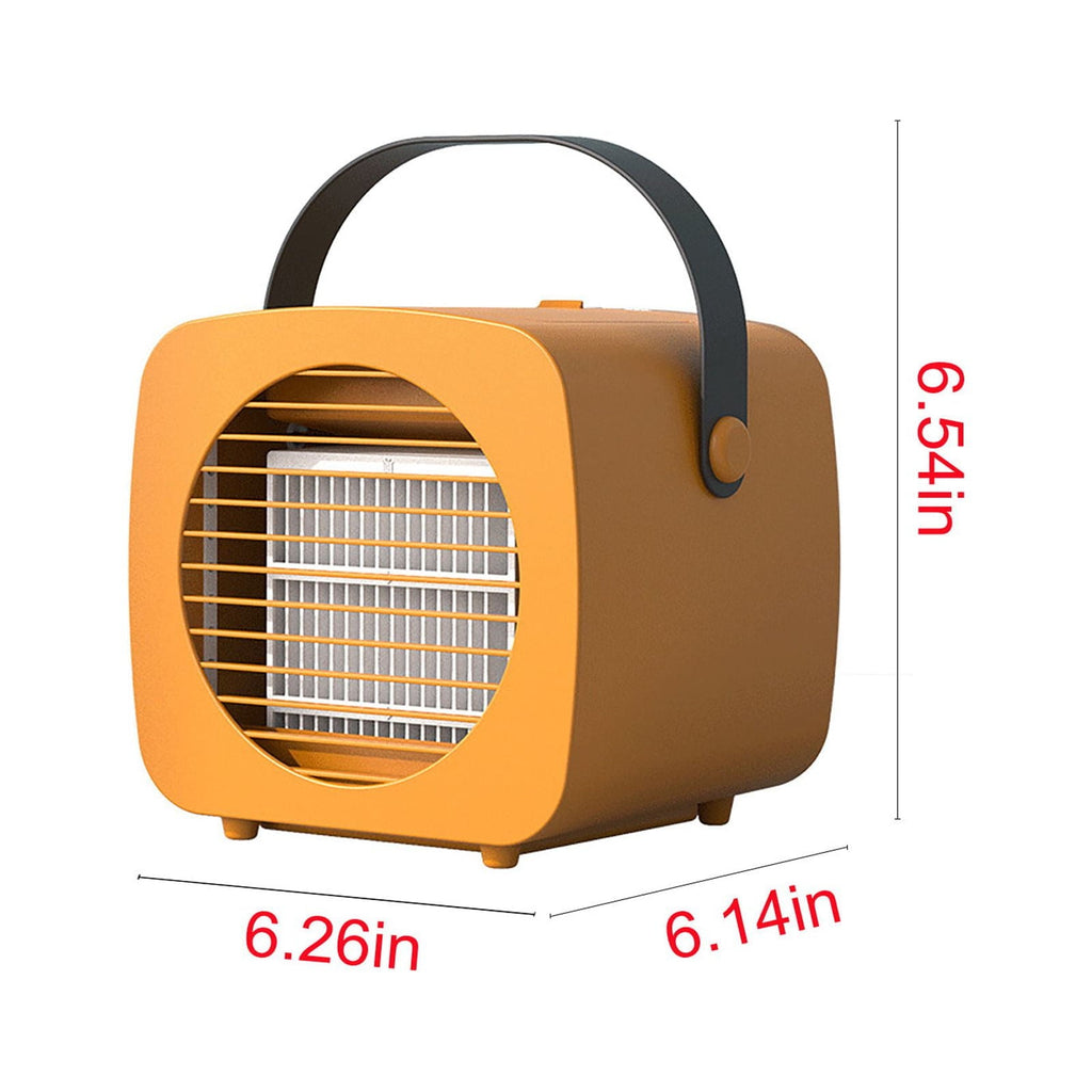 Vikakiooze 2023 Promotion on sale, Portable Air Cooler, Office Silent Mini Evaporative Air Fan, U Rechargeable Small Fan