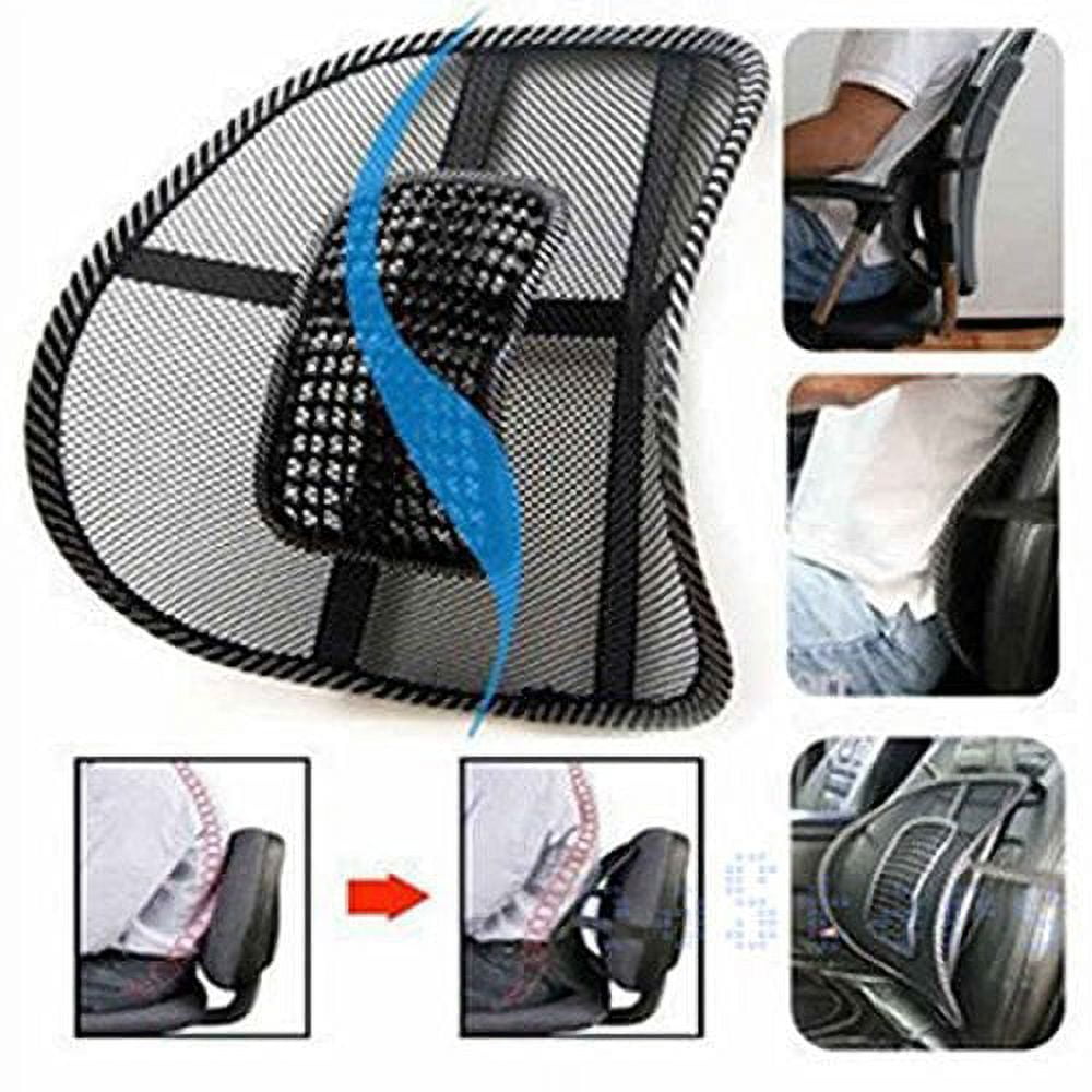 NEW Car Seat Office Chair Back Lumbar Massage Mesh Ventilate Cushion Support Pad Mat
