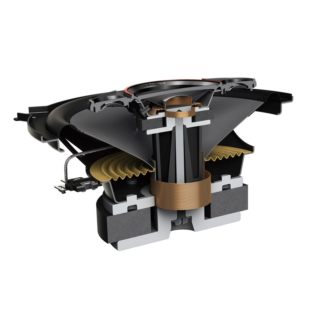 Pioneer TS-500M 5-1/4" - 4-way 300 W Max Power | 11mm Tweeter and 11mm Super Tweeter and 1-5/8" Cone Midrange | Coaxial Speakers | (Sold in Pairs)