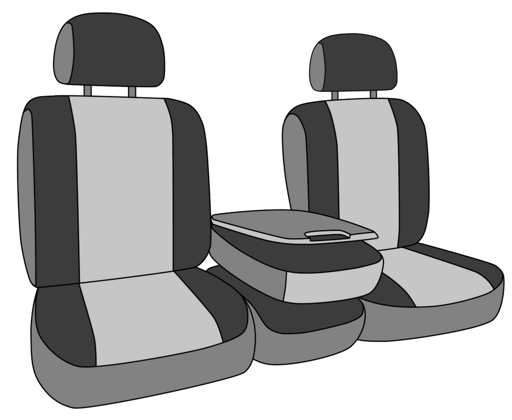 CalTrend Front 40/20/40 Split Bench Camo Seat Covers for 2019-2023 Chevy/GMC Silverado|Sierra 1500-3500 - CV614-97KU Urban Insert and Trim
