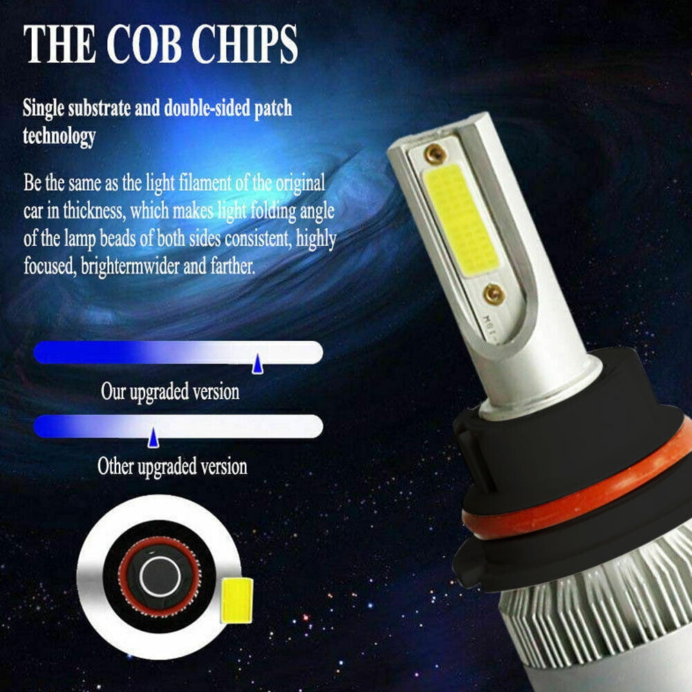 LED Headlight Bulb Hi/Lo Kit 9007 HB5 8K blue For 1987-2004 Ford F150 F250 F350