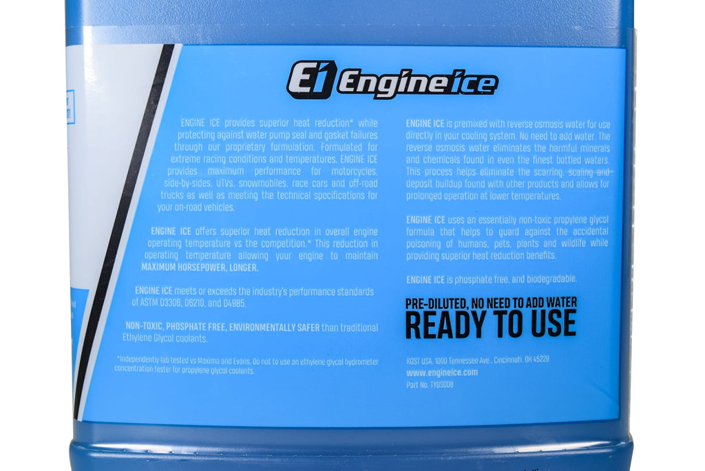 Engine Ice 1/2 Gal Hi-Performance Non-Toxic TYDS008 Coolant 64oz - 4 Pack