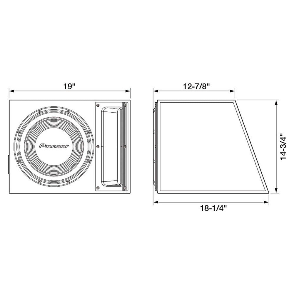 Pioneer TS-A120B12" Pre-loaded subwoofer system