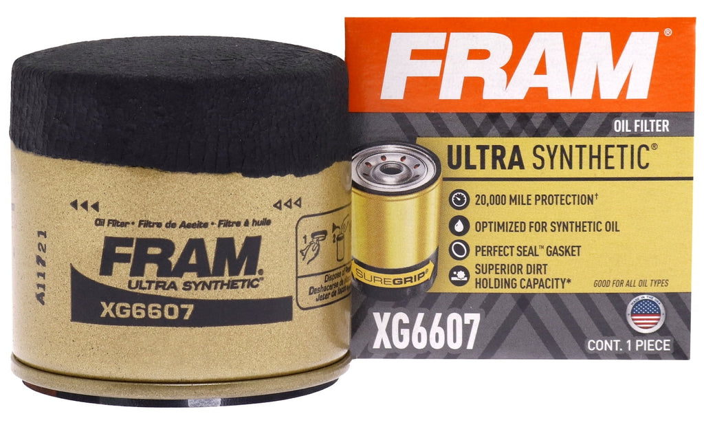 FRAM Ultra Synthetic Oil Filter, XG6607 Fits select: 2006-2023 NISSAN ALTIMA, 2008-2023 NISSAN ROGUE