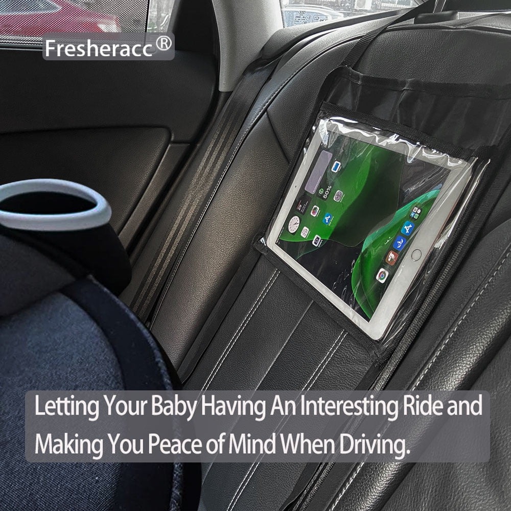 Car Back Seat Holder Compatible With iPad Kindle for Rear and Forward Facing Mirror, Headrest Mount Hanger Case For Vehicle Headrest Up to 10.5', lightweight Washable and Portable