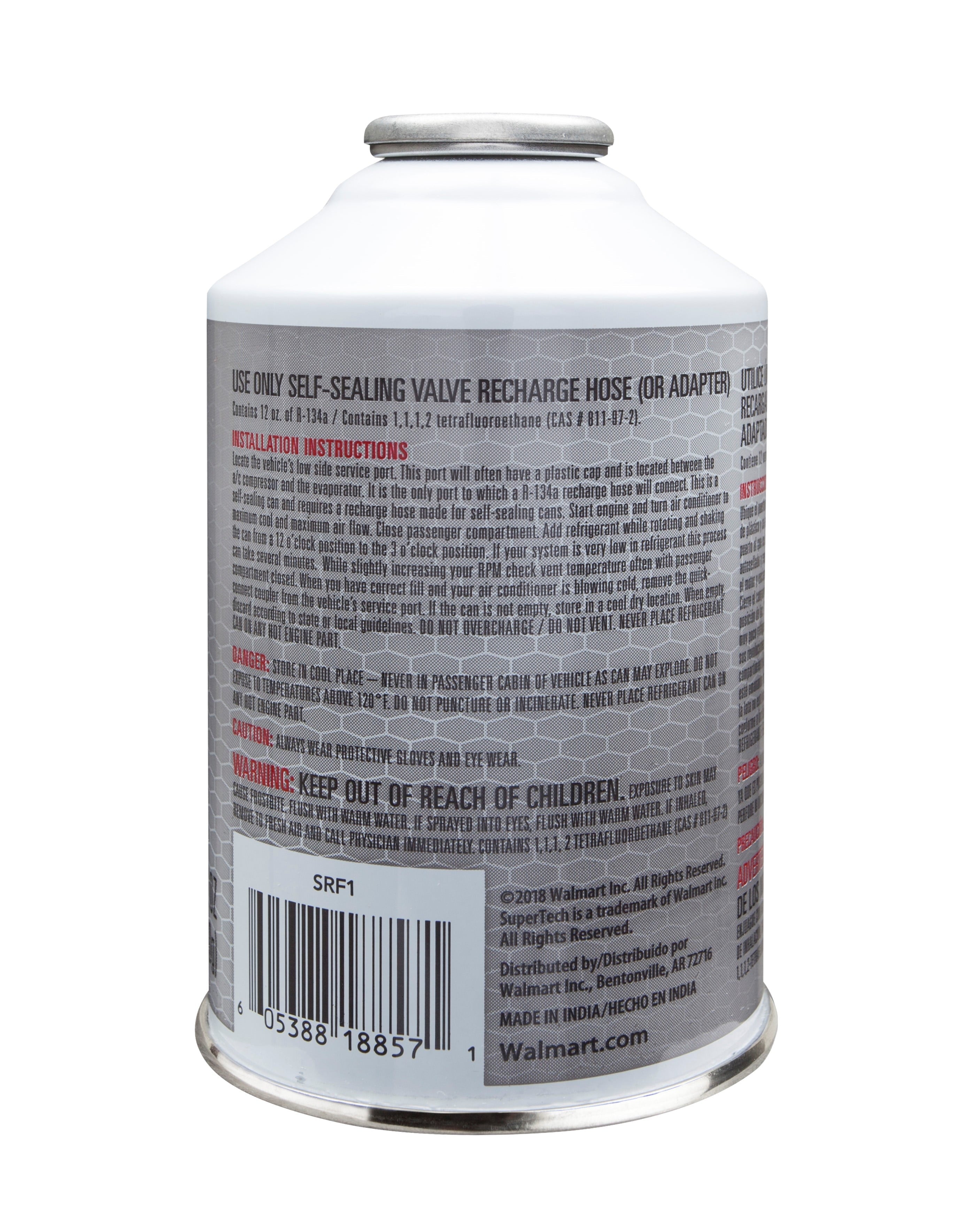 Super Tech R-134a Refrigerant, 12 oz