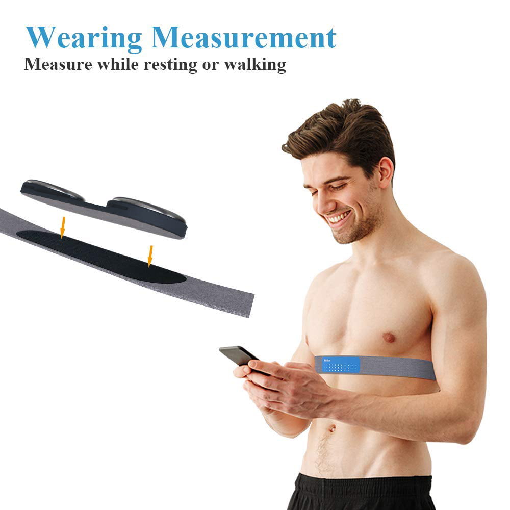 ECG Monitor | Portable EKG Heart Rate Monitor | Wireless Handheld and Strap Chest Wearable | 30s - 15mins Measurement | Free App and Bluetooth | DuoEK