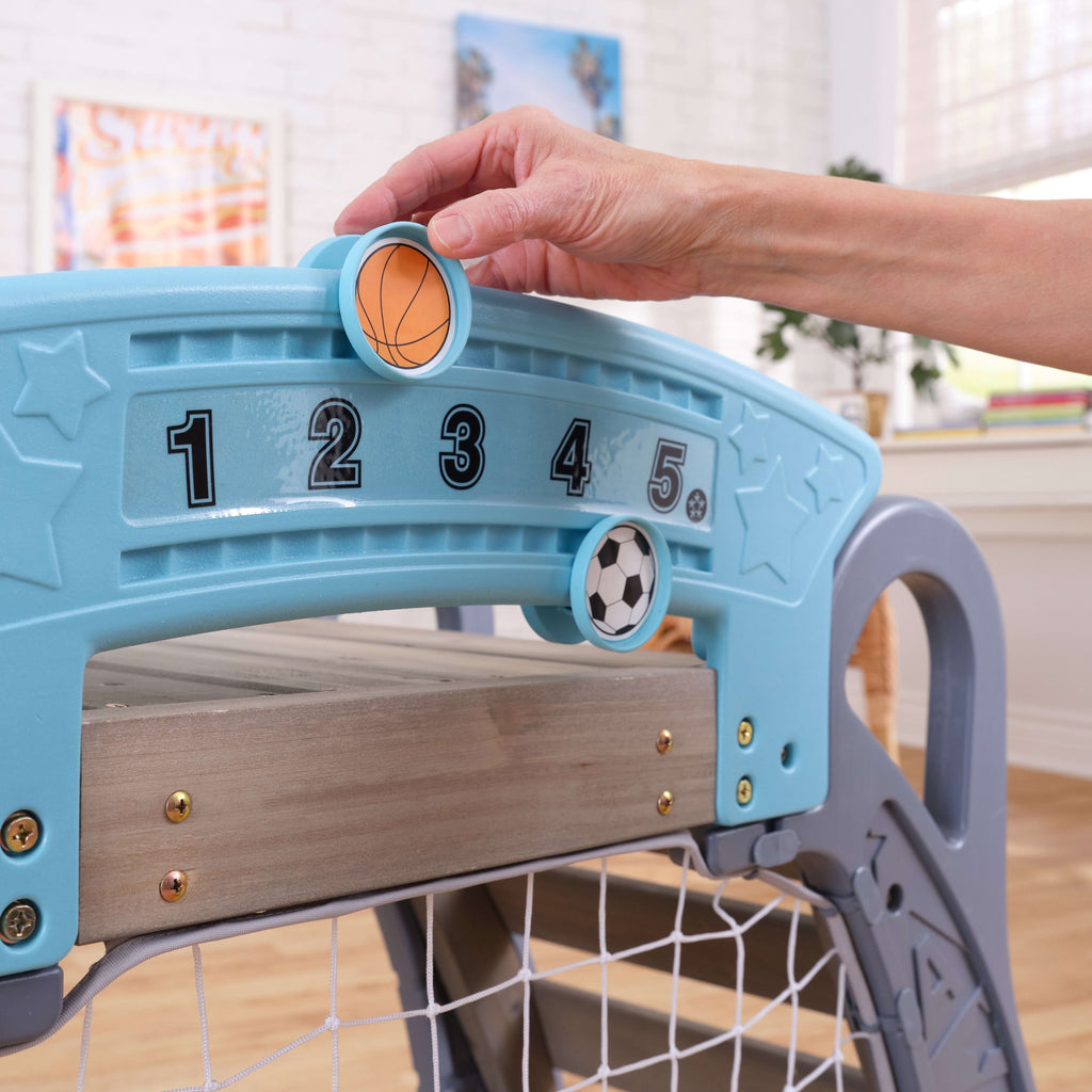 KidKraft 5-in-1 Toddler Sports Climber: Soccer, Basketball & Baseball