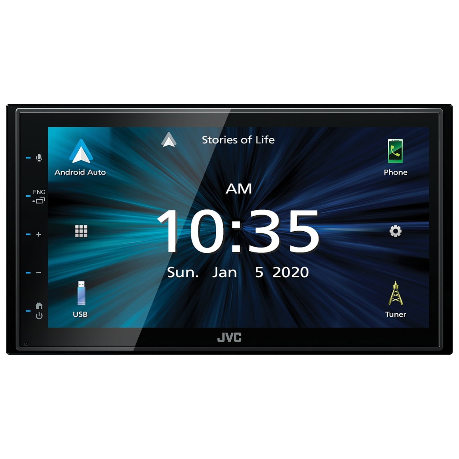 JVC Mobile KW-M560BT 6.8" Double DIN In-Dash All-Digital Multimedia Receiver with Bluetooth, Apple CarPlay, Android Auto, and SiriusXM Ready