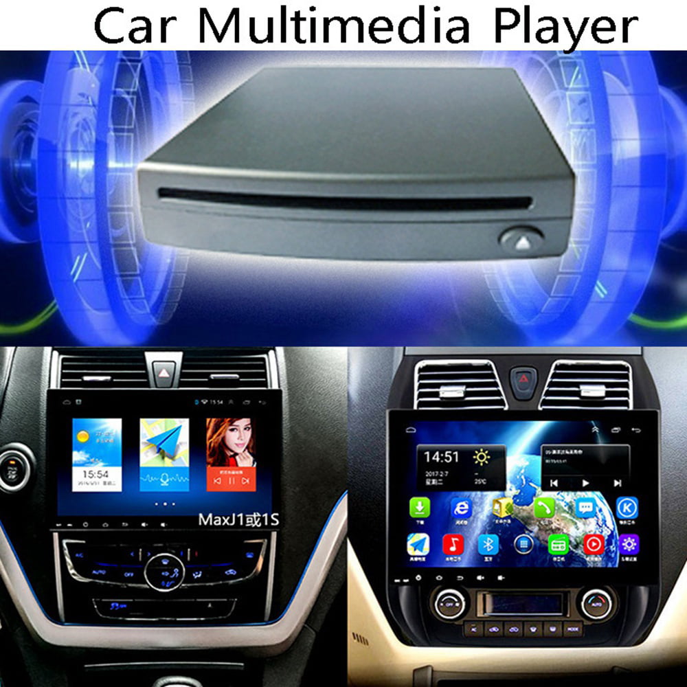 Growment Slim External Car CD Player Compatible PC LED TV/MP5 Android GPS Navigation Universal USB Power Slot-in Type Player