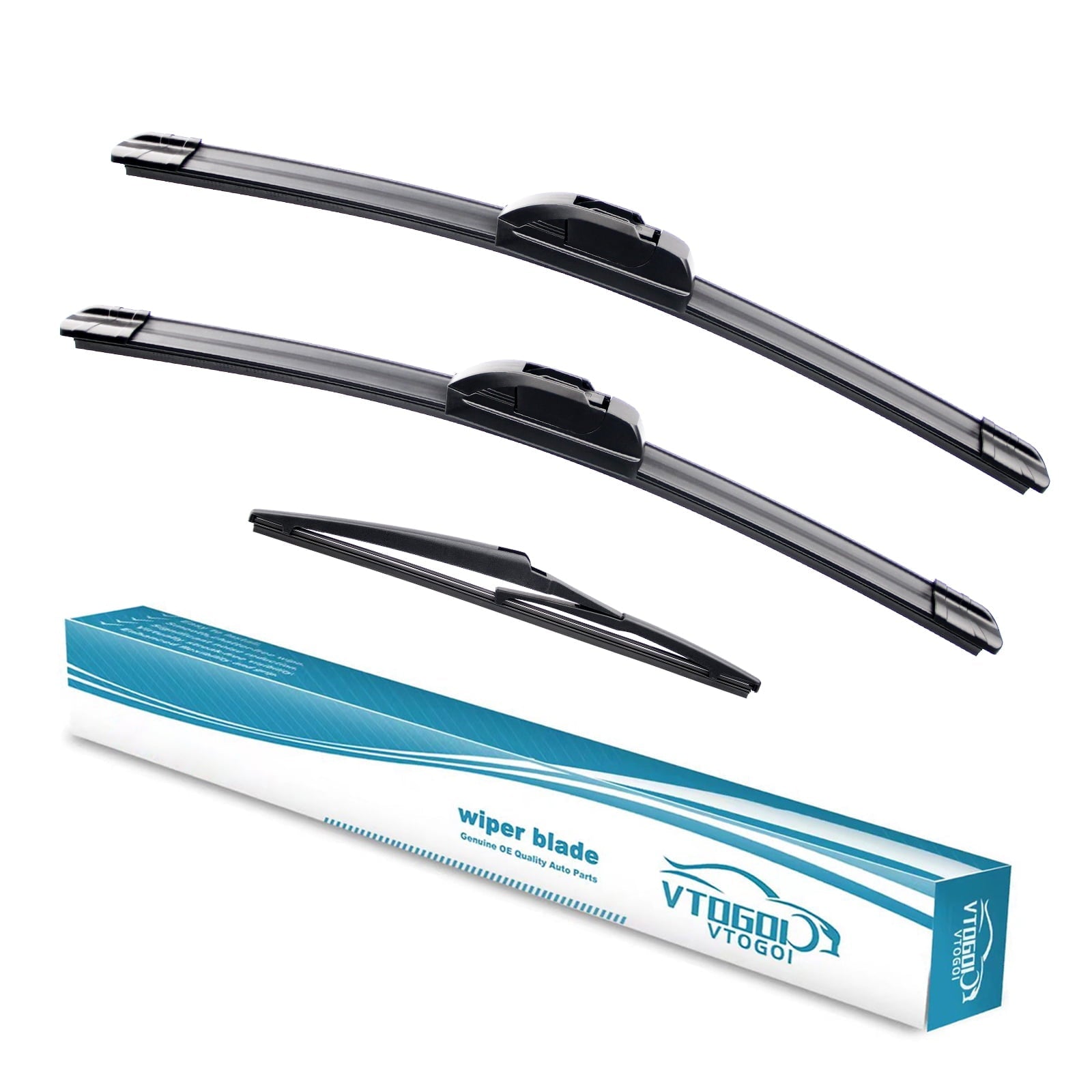 3 Wipers Factory 26"+16"+10" for Toyota Rav4 2013-2018 Original Equipment Replacement Front with Rear Windshield Wiper Blades Set (Pack of 3)