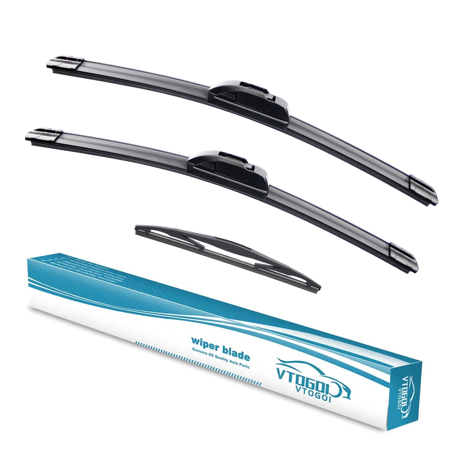 3 Wipers Factory 26"+16"+12" for Subaru Crosstrek 2013-2017 XV Crosstrek 2013-2015 Original Equipment Replacement Front with Rear Windshield Wiper Blades