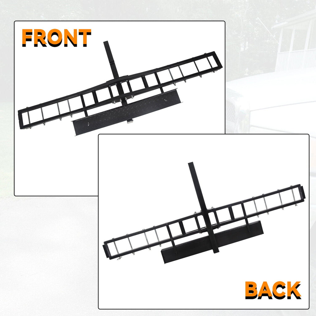 Kojem 500 Lbs Heavy Duty Motorcycle Dirt Bike Scooter Carrier Hitch Rack Hauler Trailer with Loading Ramp