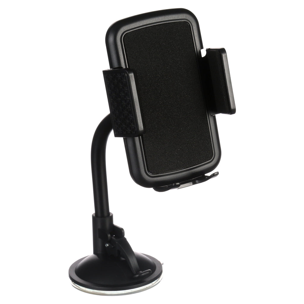onn. Car Window or Dash Phone Mount Compatible with 2 in- 3.7 in Wide Mobile Phones