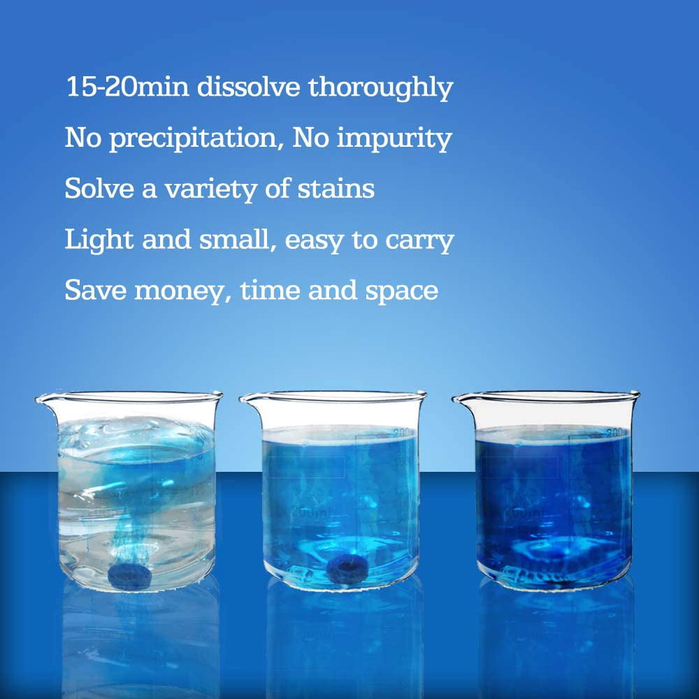 OBOSOE 100Pcs Windshield Washer Fluid Tablets,Wiper Fluid Concentrate,Washer Cleaning Tool for Car Kitchen Window, 1 Piece Makes 1.05 Gallons,100 Pcs Makes 105 Gallons(Winter: Use With Antifreeze)