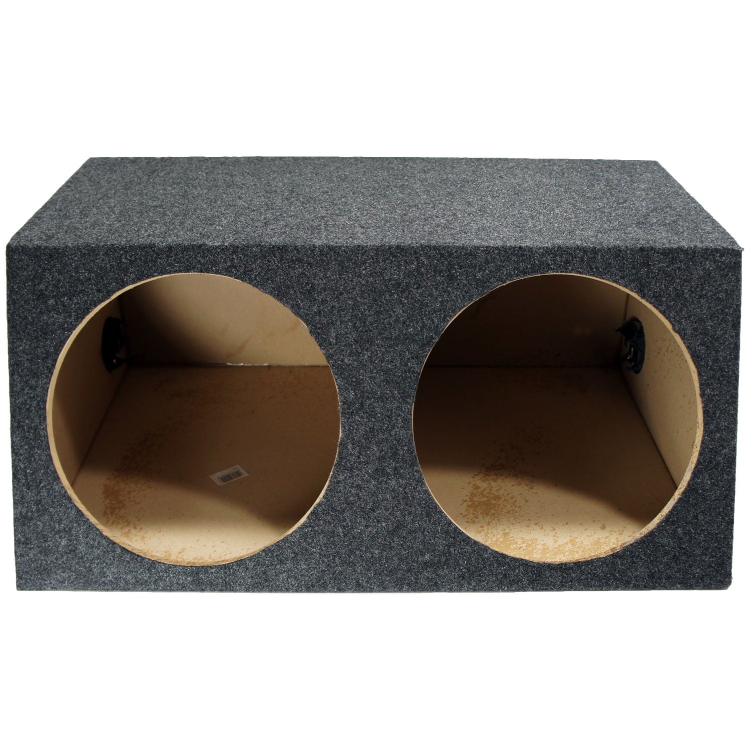 Car Audio Dual 12" Sealed Subwoofer Slanted Hatchback Angled Sub Box Enclosure