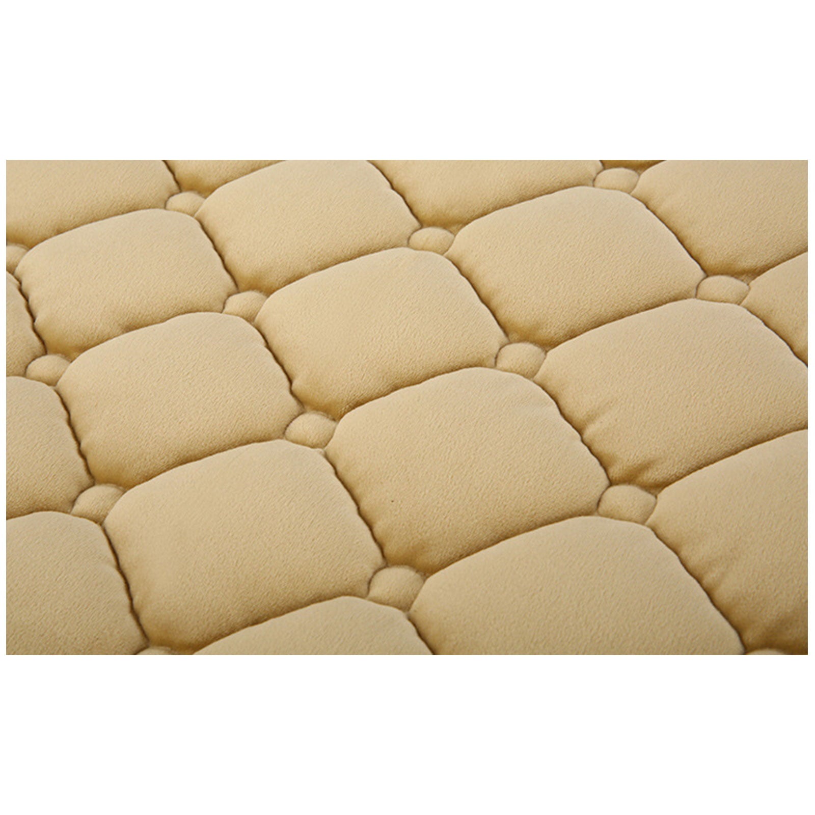 LSFYSZD Universal 3D Car Seat Breathable Plush Pad Mat For Auto Chair Cushion Four Seasons Front Rear Flax Cushion Seat Protector