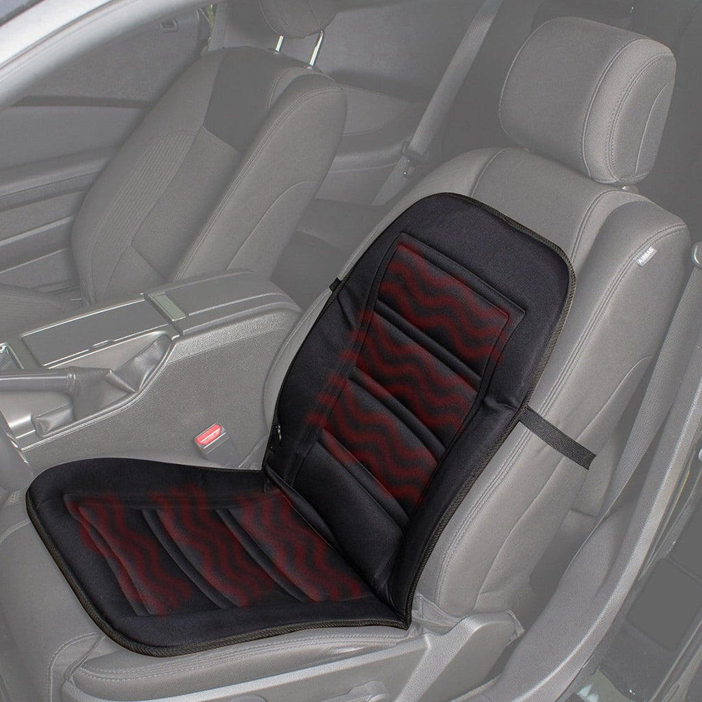 Heated Car Cushion - Auto Cover Warmer Auto Headed With Lumbar Support -Ice Cold Winter Weather Protector Heater Temperature Controller For , Trucks, Suv