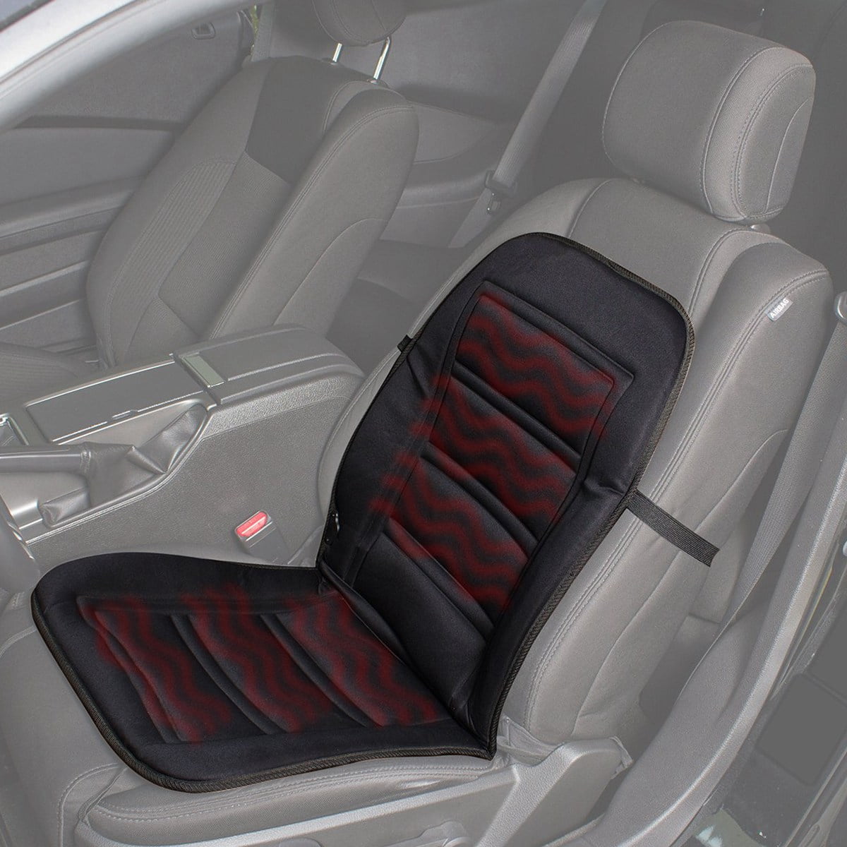Heated Car Cushion - Auto Cover Warmer Auto Headed With Lumbar Support -Ice Cold Winter Weather Protector Heater Temperature Controller For , Trucks, Suv