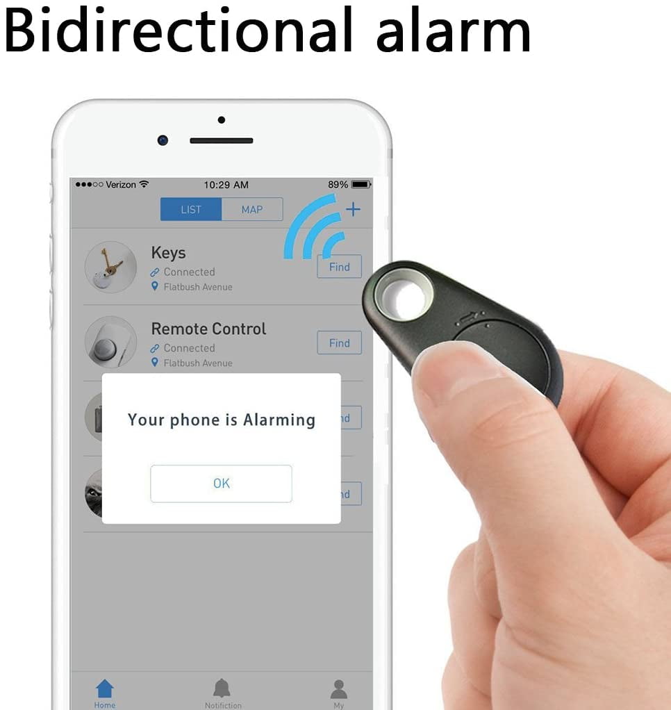 Mini Smart GPS Tracker Waterproof Bluetooth-Compatible Tracker Anti-Lost Alarm Tag Wireless Finder Locator Pet Dog Cat Keys Kids