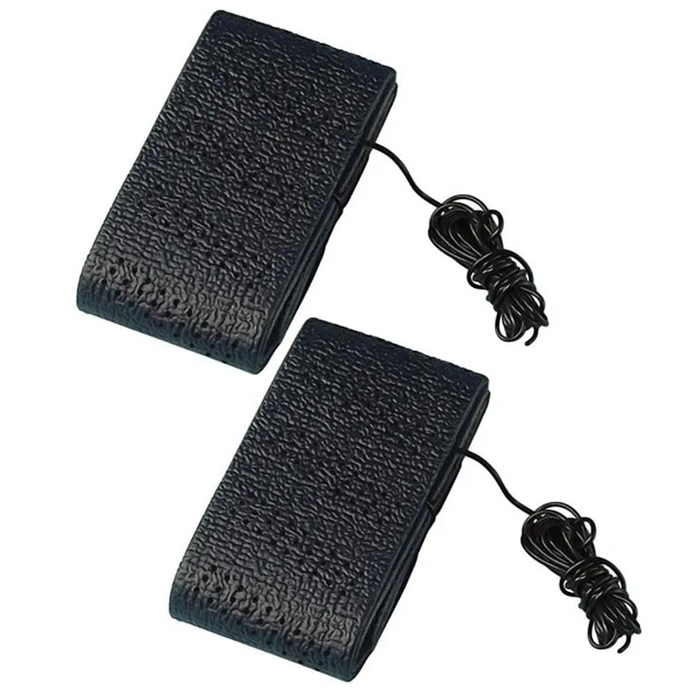 2 Black Lace-On Cover Grip Steering Wheel Stretch Vehicle Auto Classic Accessory