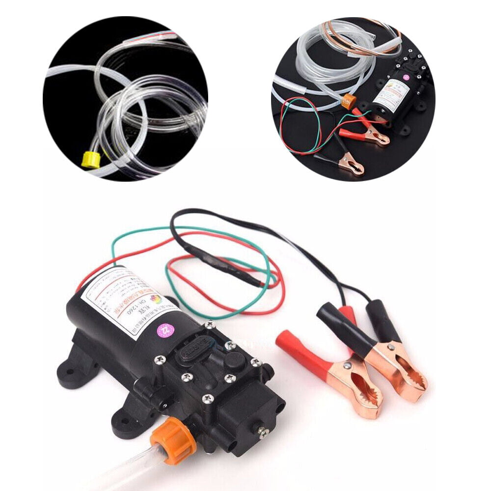 SHZICMY 12V Motor Oil Gasoline Fuel Fluid Extractor Electric Transfer Change Pump 5L/min