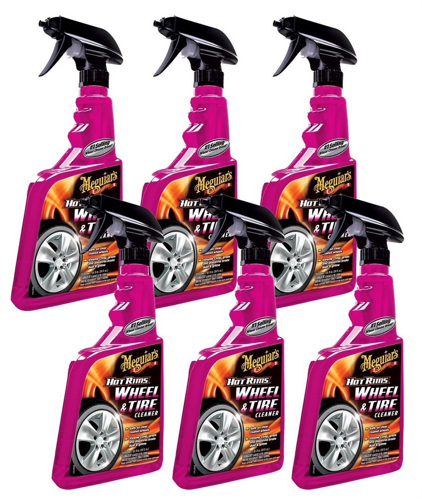 Meguiar's G9524 Hot Rims Wheel & Tire Cleaner (1 Case - 6 Bottles)