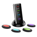 Wireless Key Finder, Key Tracker Anti-Lost Alarm RF Item Key Locator for Key Chain Tracker Pet Tracker Wallet Tracker Remote Finder (4 Receivers)