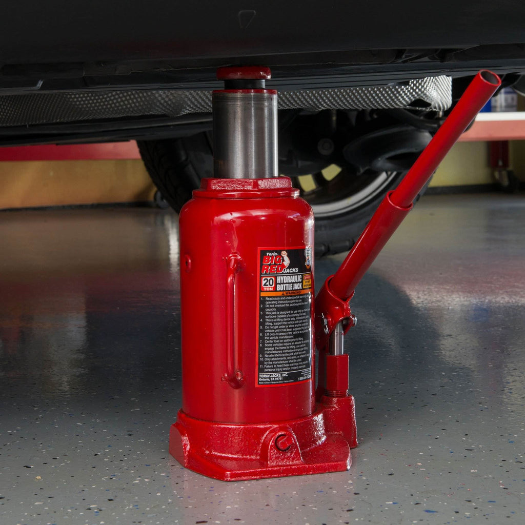 Torin Jacks Big Red 20 Ton Heavy Duty Hydraulic Welded Bottle Jack,T92003