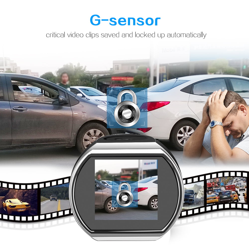 HD 1080P Dash Cam, 1.5" LCD, 170° View Angle, Loop Record, Motion Detection and Parking Monitor, Wi-Fi