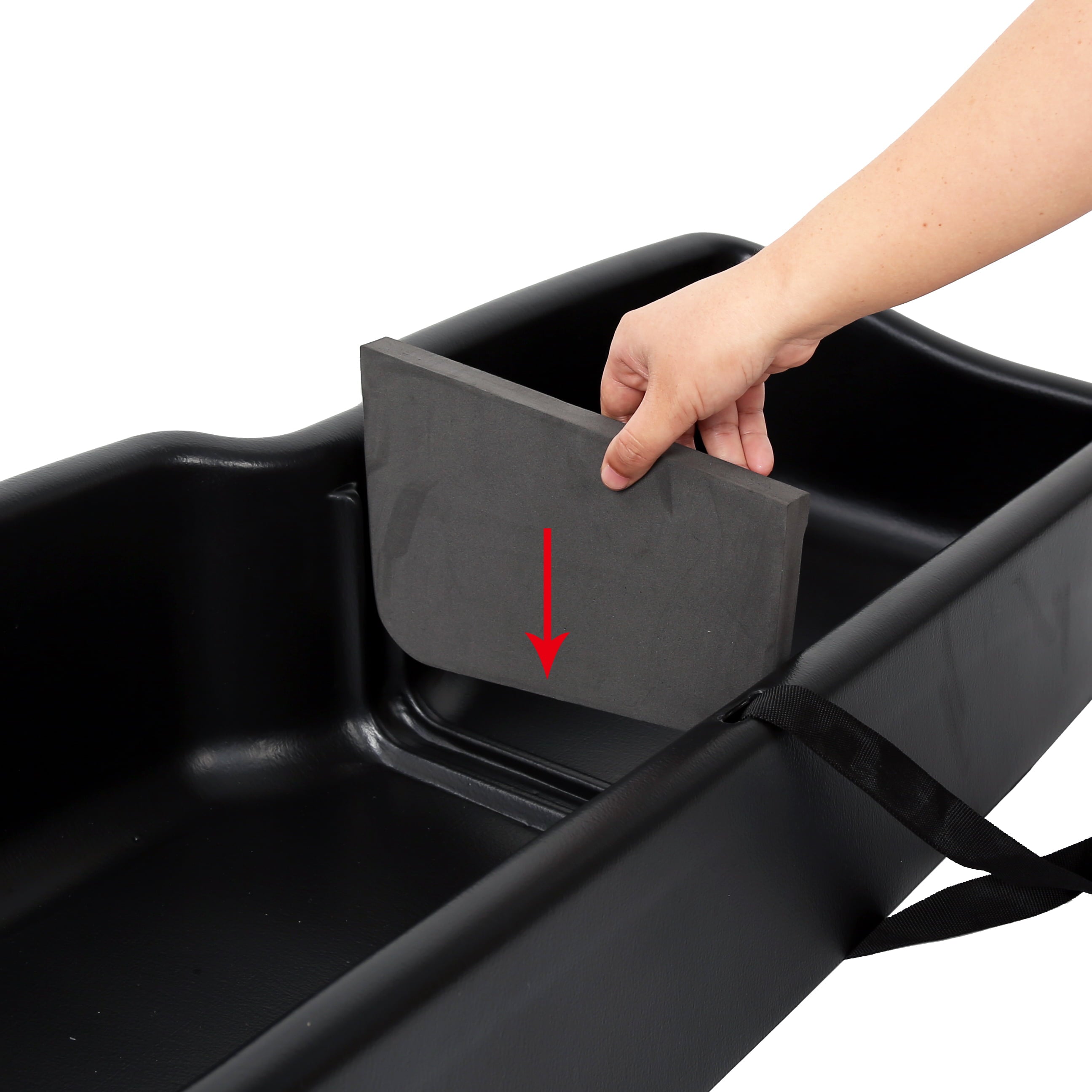 Kojem Underseat Storage Box for 2015-2022 Ford F150 Super Crew Cab 2017-2021 F250 F350 F450 Storage Box Under Seat Cargo Organizer Bins Pickup Trucks