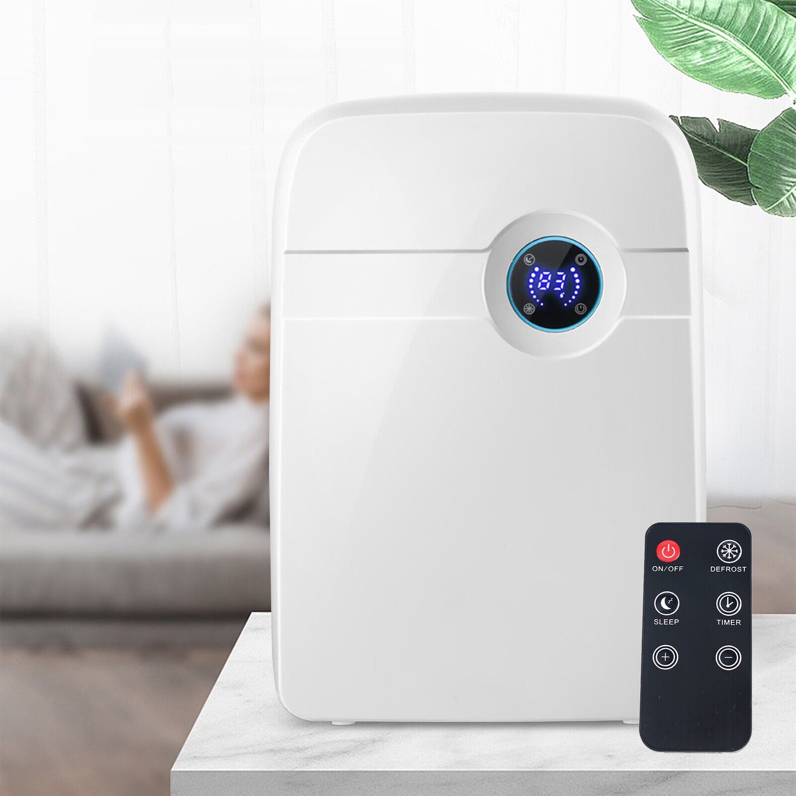 Miumaeov Dehumidifier Large Home 2.5L Air Dryer Damp Moisture Bedroom Remote Control 42W