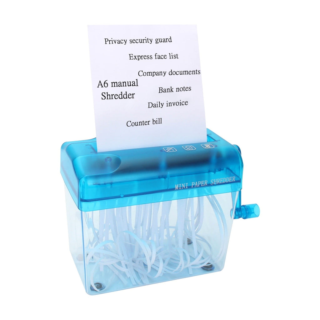Kiplyki Wholesale Mini Hand Shredder Portable Paper Shredder A6 Manual Shredder Documents Paper Documents Cutting Tool Shredders