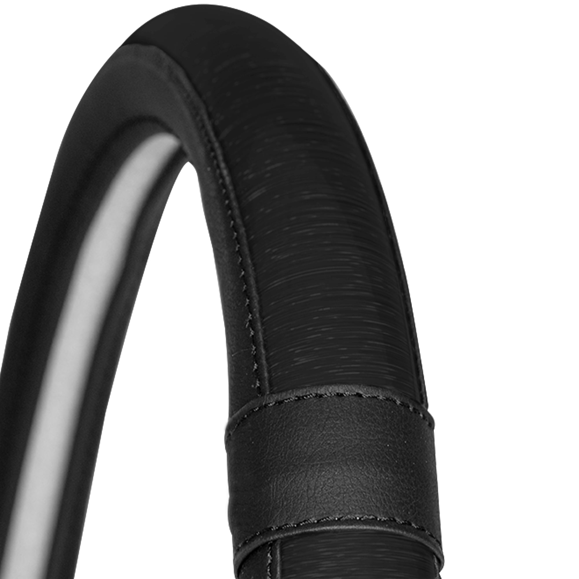 FH Group AFFH2013BLACK Galaxy13 Metallic Car Steering Wheel Cover Black w. Air Freshener 1.2 lb