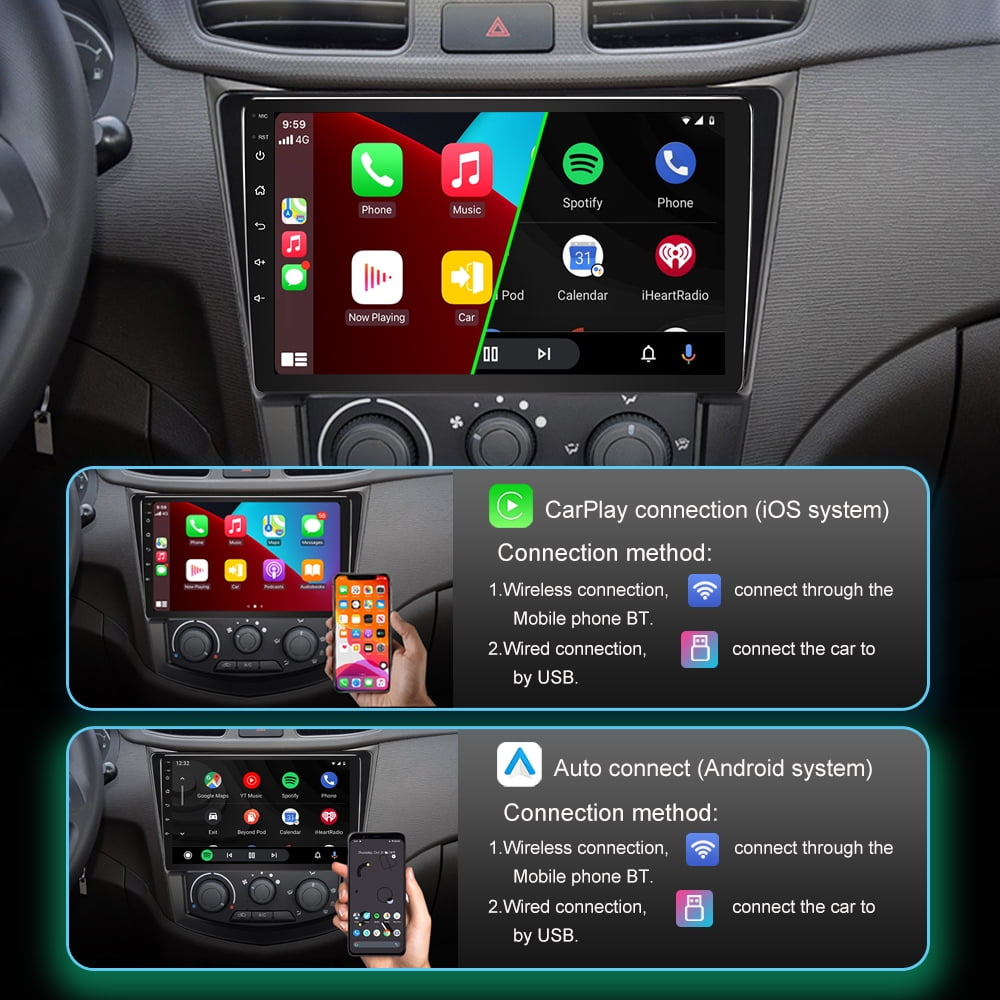 For Toyota Corolla 2003-2008 9" Android 12 Car Stereo Player GPS Navigation Carplay/Auto Backup Camera