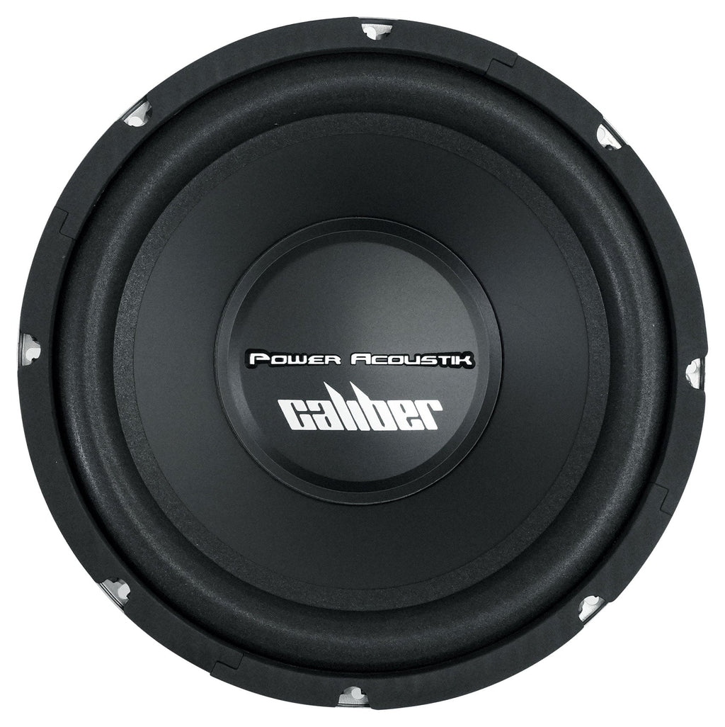 (2) Power Acoustik CBW-124 12" 1500 Watt Car Subwoofers+Sealed Sub Box Enclosure